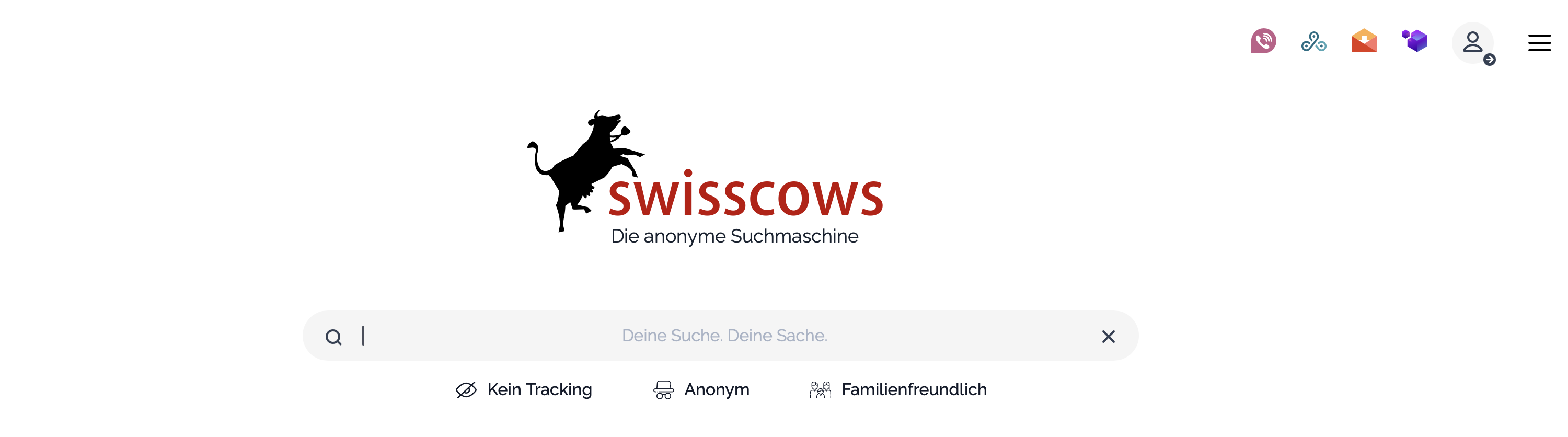Swisscows Suchmaschine premium 
